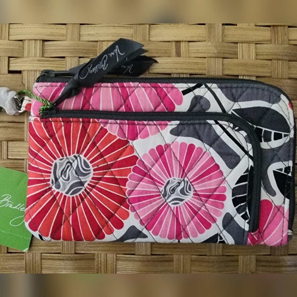 Vera Bradley Red and Pink Floral Clutch